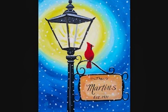 Personalized Winter Lamppost